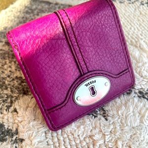 FOSSIL leather small unisex wallet